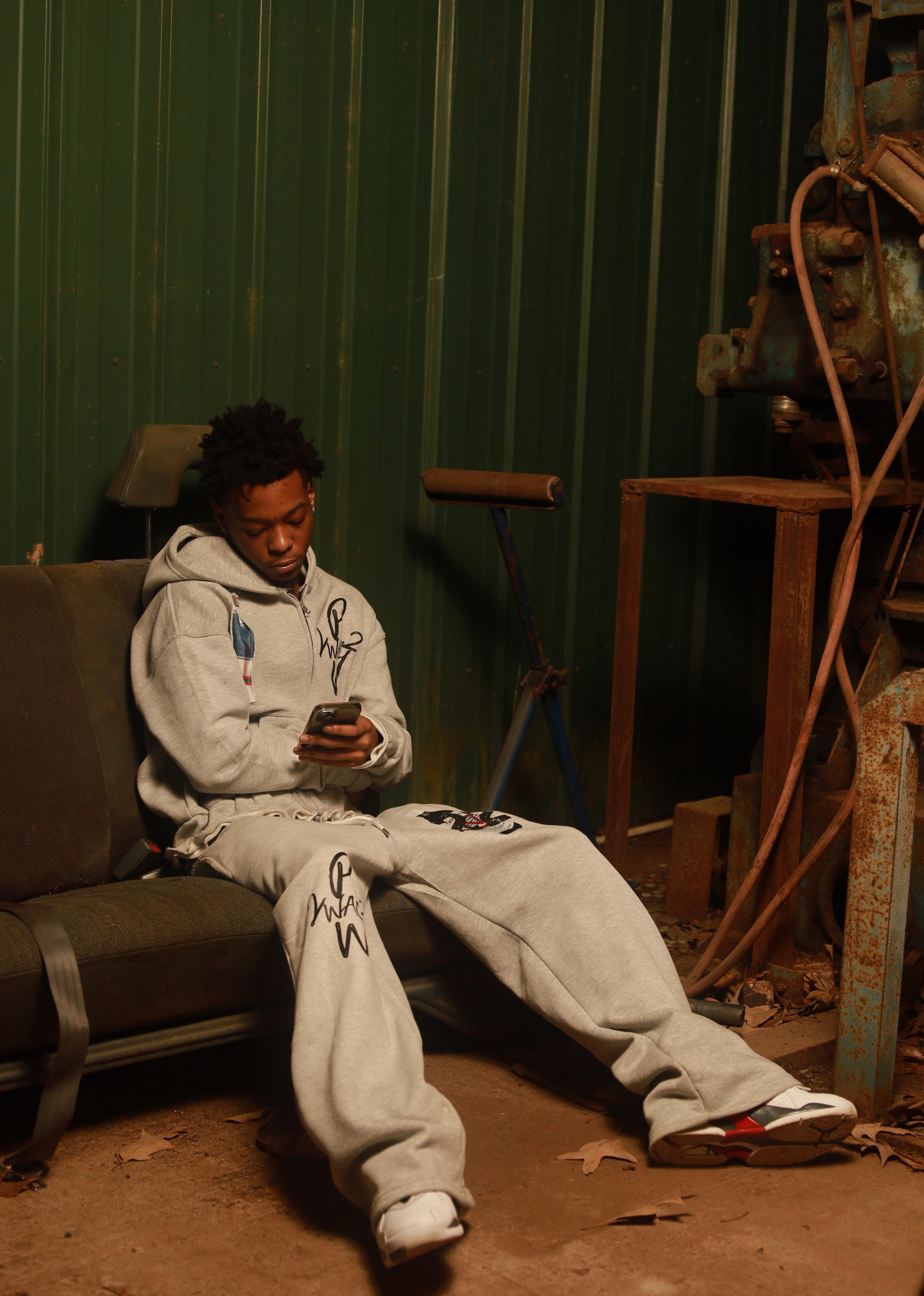 Gray Wack Junkie SweatSuit 💊🧪